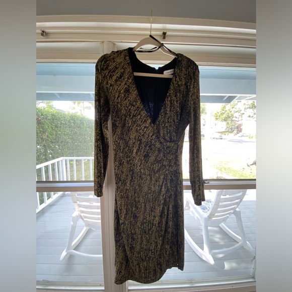 Calvin Klein gold sparkly dress - Picture 2 of 4